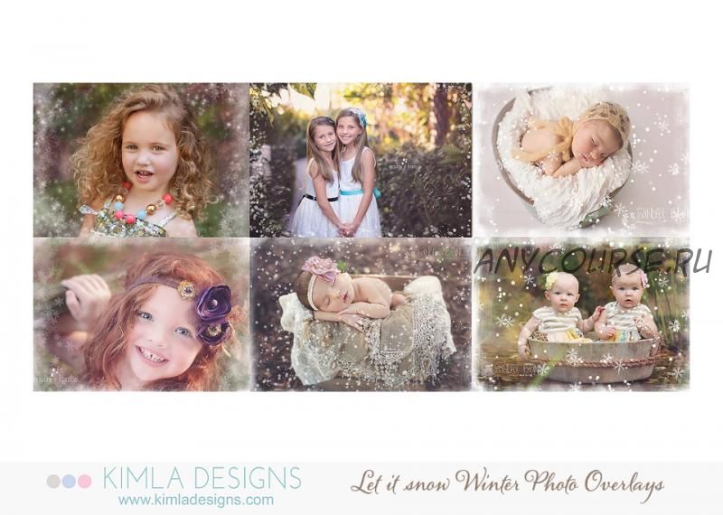 [Kimladesigns.com] Фотоналожения Let it Snow Winter Photo Overlays