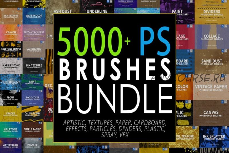 [Сreativefabrica] 5000+ Photoshop Stamp Brushes Bundle. 5000+ кисти для Фотошоп (ArtistMef)