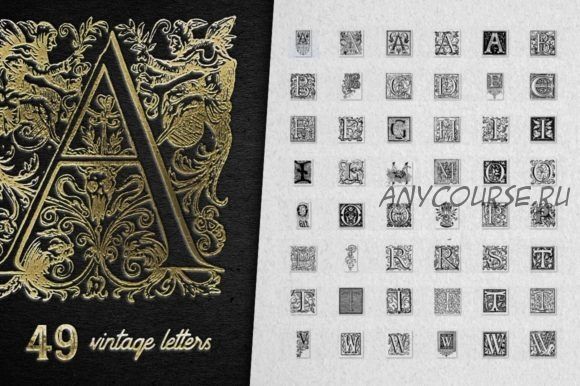 [Сreativefabrica] Foil Stamp Photoshop Styles and Actions. Экшены и кисти фольги (Graphic Spirit)