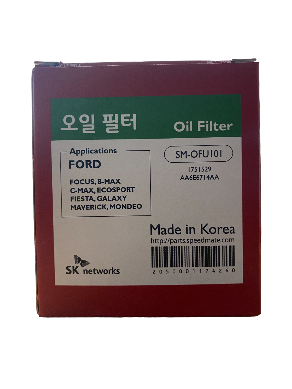 Фильтр масляный SpeedMate SM-OFU101