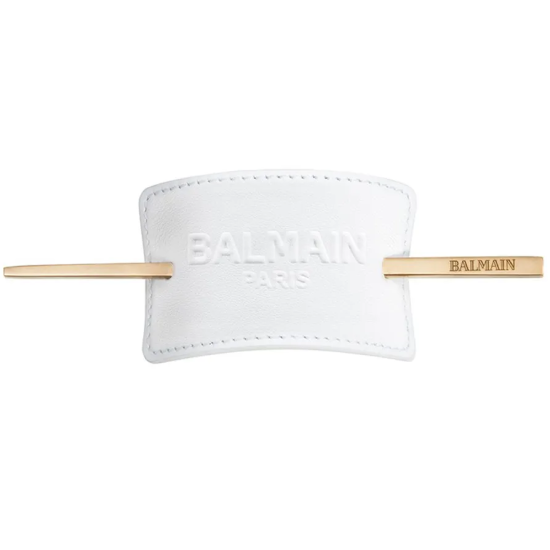 Balmain Hair Белая кожаная заколка со шпилькой Лимитированная Коллекция