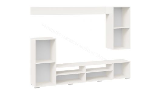 Гостиная "Моретти" (Белый/Цемент светлый)