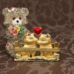 Брошь "Свидание свинок" (Danecraft США)