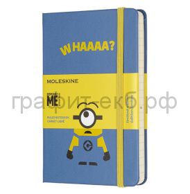 Книжка зап.Moleskine Pocket MINIONS линейка голубой LEMI01MM710B29