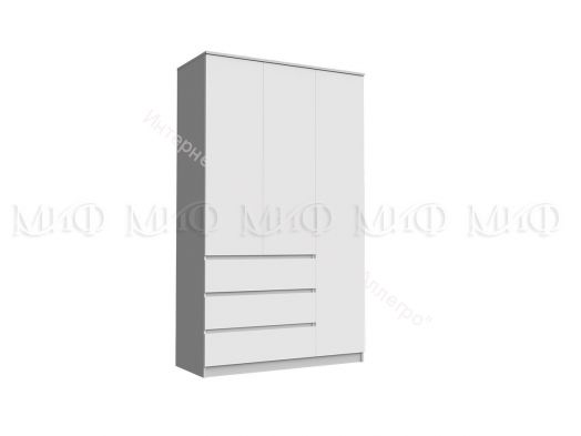 Шкаф 1200 Челси Белый глянец холодный, Дуб Сонома