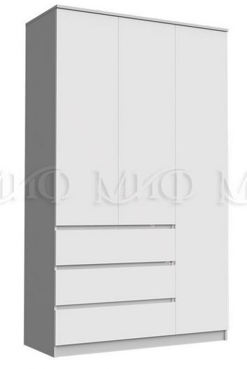 Шкаф 1200 Челси Белый глянец холодный, Белый