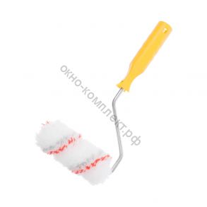 Мини-валик малярный с рукояткой "Мультиколор",  ось 6мм, D15мм, 55мм, (шт.) арт: 06-1-610