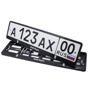 Номерные рамки для номера Rolls-Royce - черные