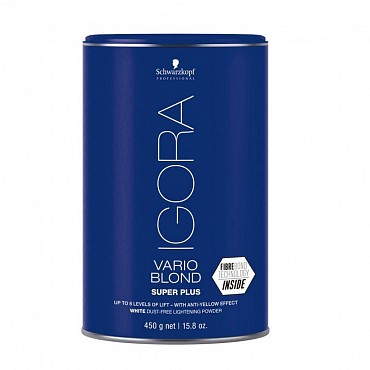 Порошок для волос Schwarzkopf Осветляющий VARIO BLOND SUPER PLUS (синяя банка) 450 гр. (арт.1318)