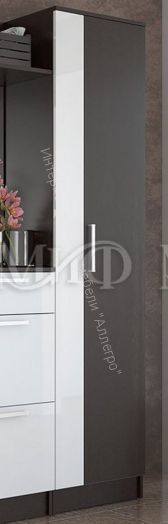 Прихожая Мартина 1,5 м Белый глянец/Венге