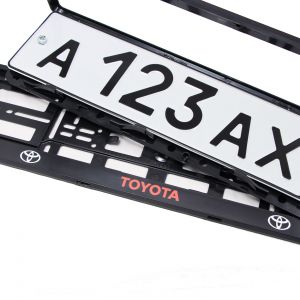 Номерные рамки под номера Toyota - черные 2