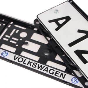 Номерные рамки под номера Volkswagen  - серебро 2