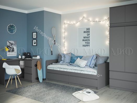 Полка навесная (Антресоль малая) Челси Графит