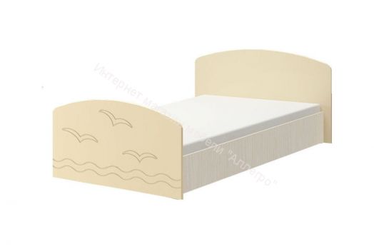 Кровать "Юниор-2" 2,0*0,8 м Синий, Дуб беленый