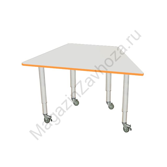 СТОЛ ЛДСП 81-12 (ШКОЛА) НА РЕГУЛИРУЕМОМ ПО ВЫСОТЕ МЕТАЛЛОКАРКАСЕ