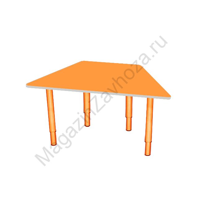 СТОЛ ЛДСП 81-4 (ШКОЛА) НА РЕГУЛИРУЕМОМ ПО ВЫСОТЕ МЕТАЛЛОКАРКАСЕ