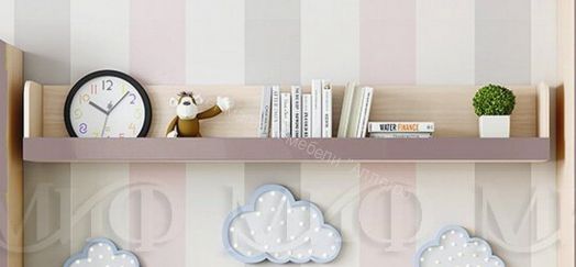 Полка "Юниор-3" Шарли Пинк, Дуб Беленый