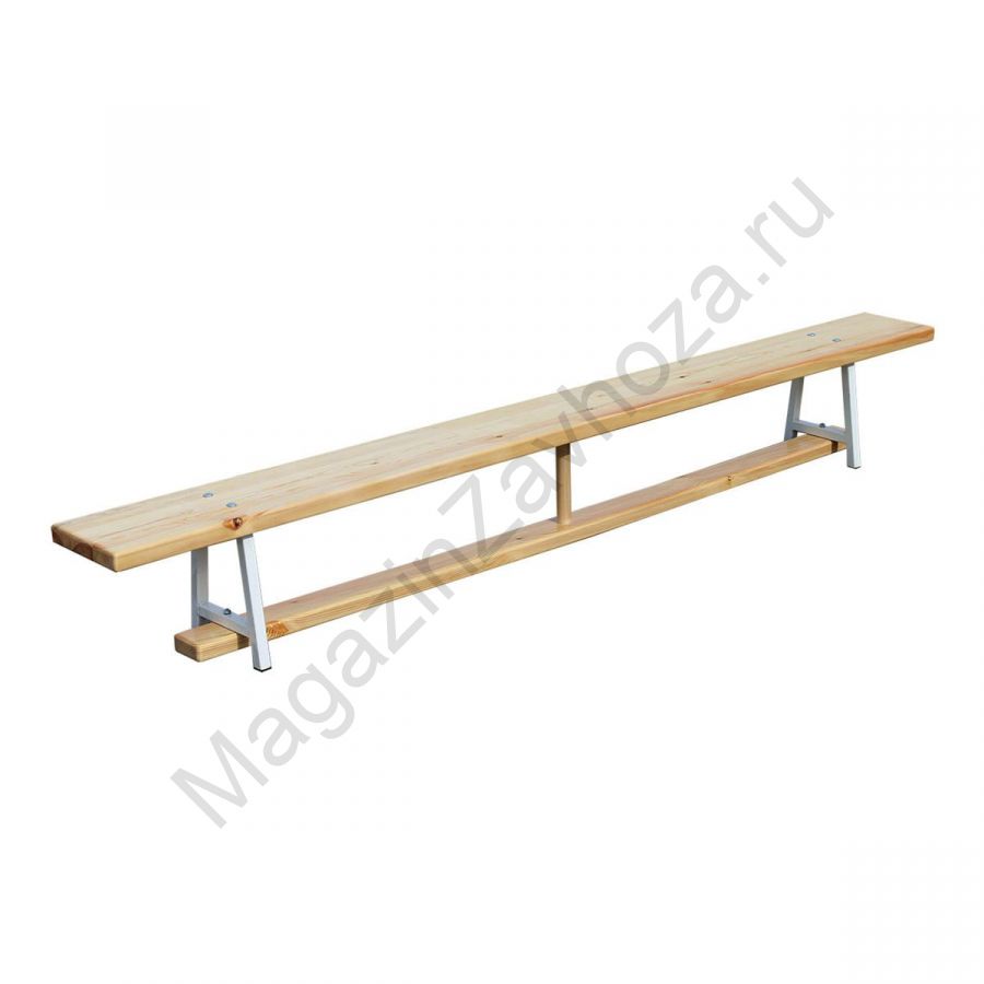 Скамья гимнастическая на металлических ножках 2 м