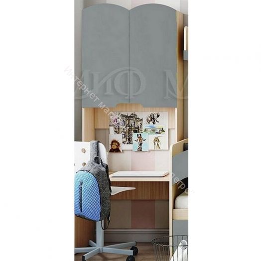 Стол с надстройкой "Юниор-3" Шарли Бриз, Дуб Беленый