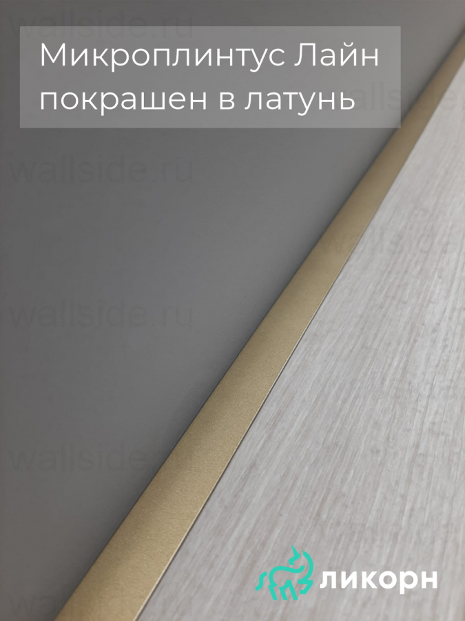 Микроплинтус Лайн Ликорн С-05.25.3 любой цвет RAL