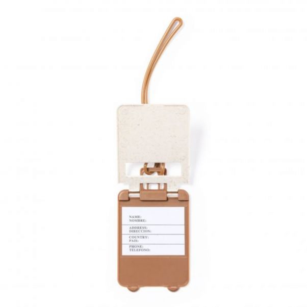 Эко бирка для чемодана Straw