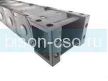 Кабель канал гибкий закрытый 25х38 R100 TMX2550.38.100 усиленный крепление