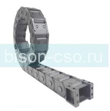 Кабель-канал гибкий 25х38 R100 закрытый, усиленный TMX2550.38.100 (крепления в комплекте)