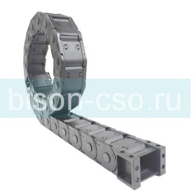 Кабель-канал гибкий 25х38 R100 закрытый, усиленный TMX2550.38.100 (крепления в комплекте)