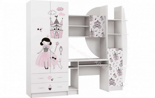 Стенка "Юниор-2" ЛДСП Принцесса