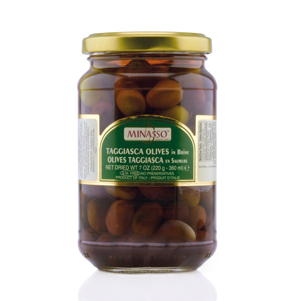 Оливки таджасские 220 г, Olive Taggiasche Minasso 220 gr