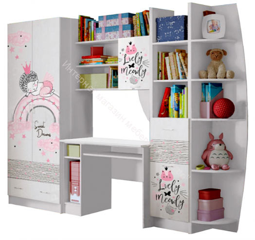 Модульная детская "Юниор-2" ЛДСП Принцесса-1