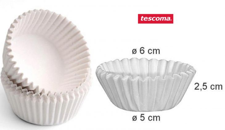 Корзинка кондитерская белая DELICIA 6 см 100 шт 630630