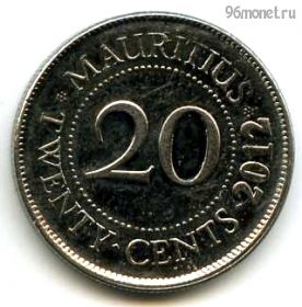 Маврикий 20 центов 2012