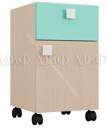 Тумба "Юниор-1" Бирюза матовая