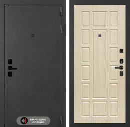 Дверь входная Лабиринт ACUSTIC 12 Беленый дуб металлическая