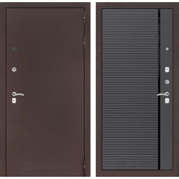 Дверь Входная Лабиринт CLASSIC антик медный 22 Графит софт металлическая