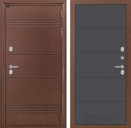 Входная дверь Лабиринт Термо Лайт 13 Графит софт