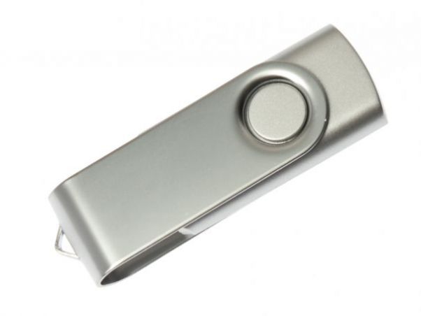 Серебристые флешки Twist 8-16-32 Gb