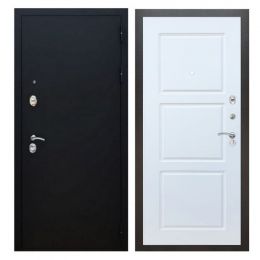 Дверь входная металлическая Great Doors X5 Черный муар ФЛ-3 Белый Софт
