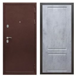 Дверь входная металлическая Great Doors Х5 Антик Медь ФЛ-117 Бетон Темный