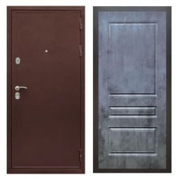 Дверь входная металлическая Great Doors Х5 Антик Медь ФЛ-243 Бетон Темный