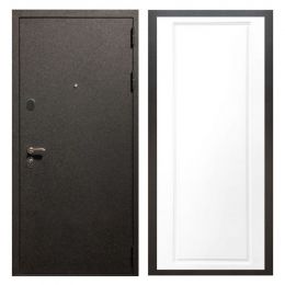 Дверь входная металлическая Great Doors X5 Черный крокодил ФЛ-119 Белый Софт