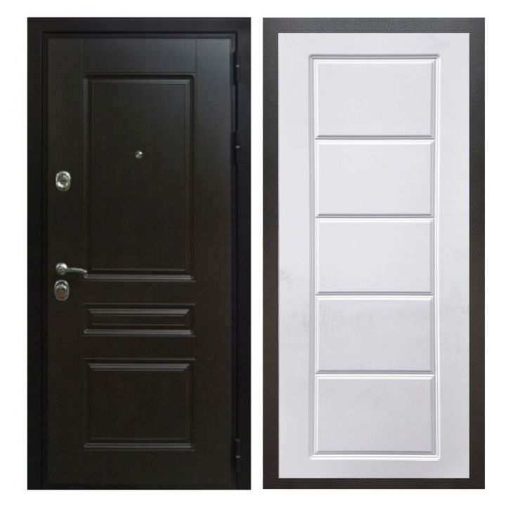 Дверь входная металлическая Great Doors Х Премиум Венге ФЛ-39 Белый Софт
