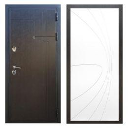 Дверь входная металлическая Great Doors Х246 Венге ФЛ-248 Белый Софт