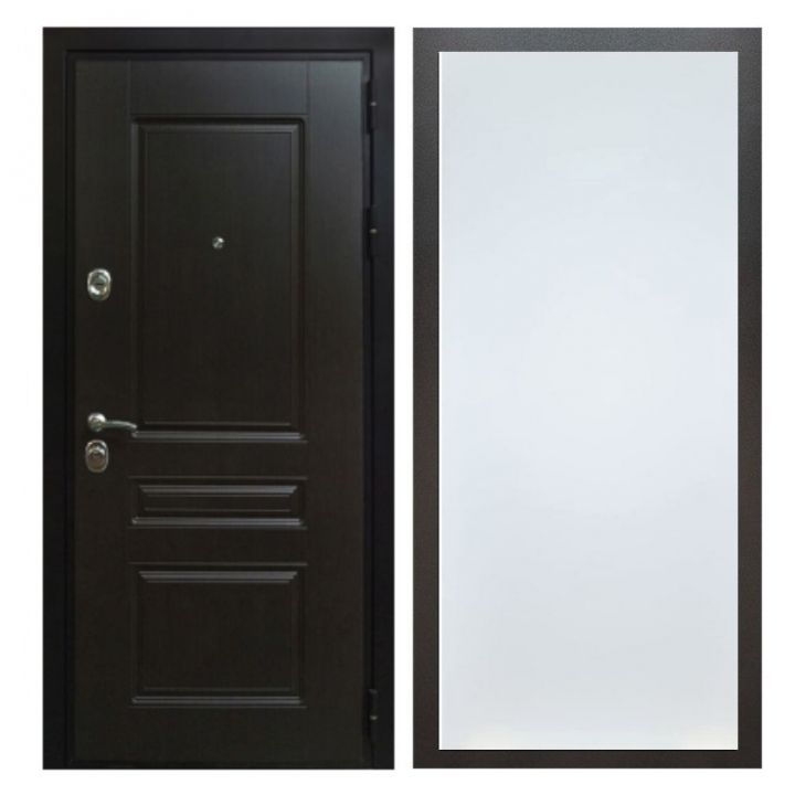 Дверь входная металлическая Great Doors Х Премиум Венге ФЛ-Гладкая Белый Софт