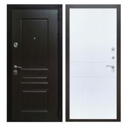 Дверь входная металлическая Great Doors Х Премиум Венге ФЛ-258 Белый Софт