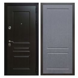 Дверь входная металлическая Great Doors Х Премиум Венге ФЛ-117 Штукатурка Графит