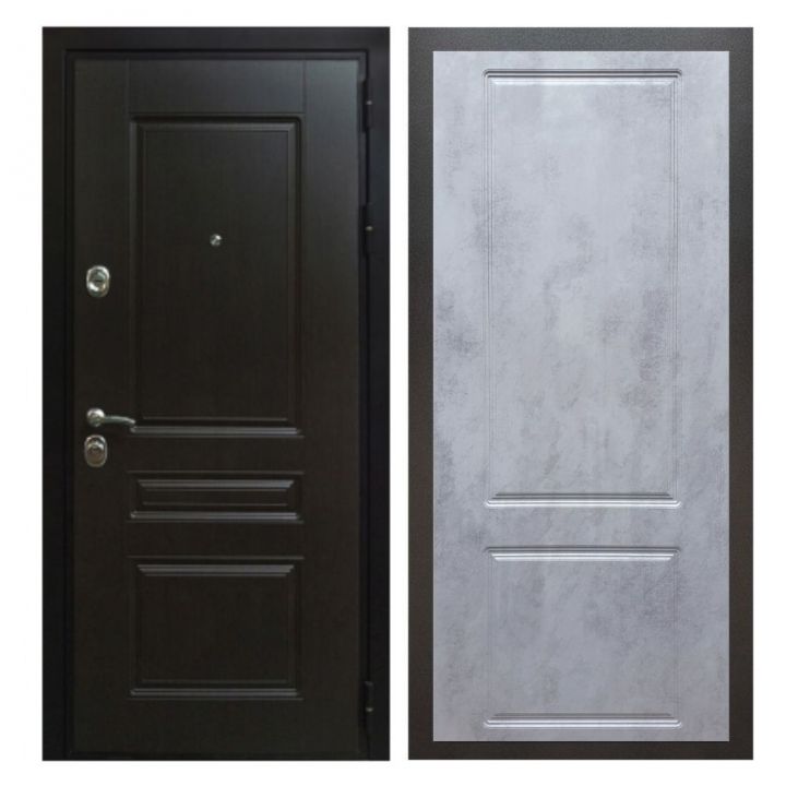 Дверь входная металлическая Great Doors Х Премиум Венге ФЛ-117 Бетон Темный