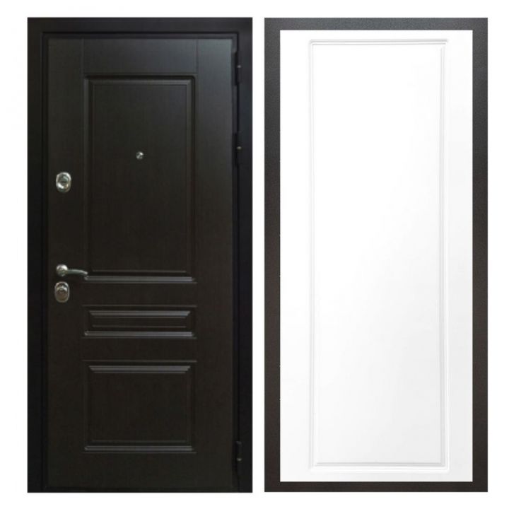 Дверь входная металлическая Great Doors Х Премиум Венге ФЛ-119 Белый Софт