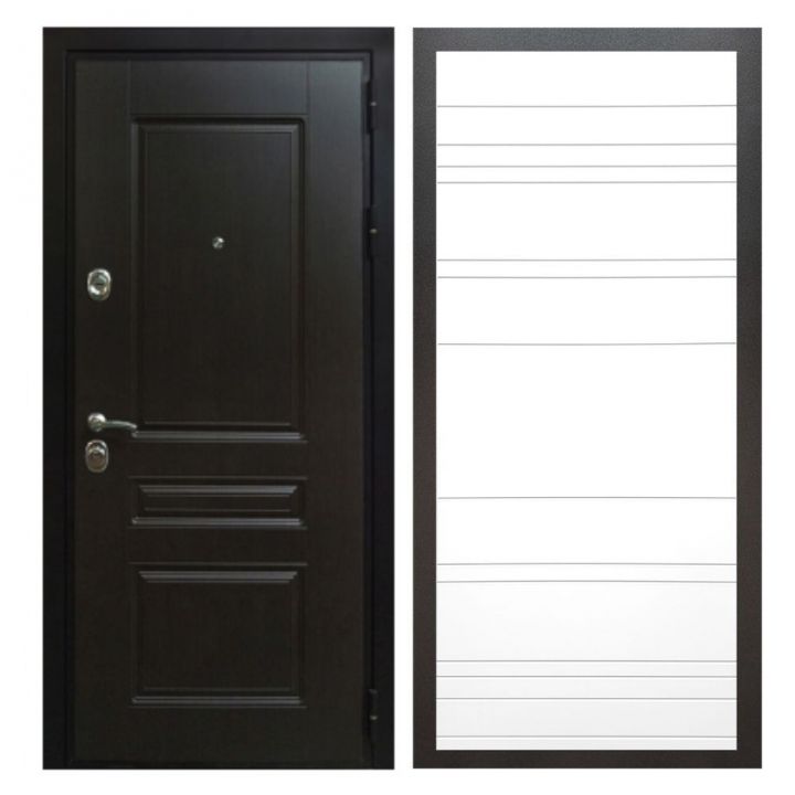 Дверь входная металлическая Great Doors Х Премиум Венге ФЛ-14 Белый Софт